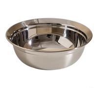 Grand bol mélangeur en acier inoxydable 316 avec bec verseur, passe au lave-vaisselle, design profond pour pâte et salade, résistant à la chaleur, argenté (26 cm)