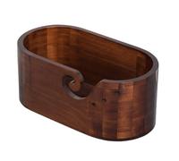 Grand bol ovale en bois fait à la main, bol de rangement en écheveau, bols à tricoter en bois, kit de rangement pour crochet fait à la main, distributeur de fil pour accessoires de tricot