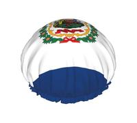 Grand bonnet de douche imperméable pour femme - Avec bande élastique lavable - Motif drapeau de l'État de Virginie occidentale