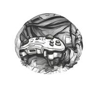 Grand bonnet de douche monochrome imprimé de style esquisse, protecteur de cheveux double couche pour soins du visage, enveloppement de cheveux réutilisable