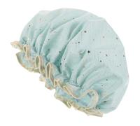 Grand Bonnet de Réutilisable Imperméable Double Couche Femme | Polyester Coton et Peva, Grosse Capacité, Bande Élastique, Ajustement Sûr, Bain