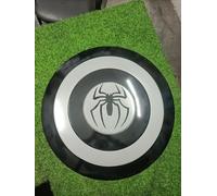 Grand bouclier médiéval à suspendre pour les fans de Deadpool et Wolverine, parfait pour la décoration et le cosplay (bouclier Spiderman noir)