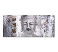 Grand Bouddha Statue Affiche Toile tableau Murale Art Salon Chambre Decoration Moderne Bouddha Peinture Vintage Murale Art Tableaux Sans Cadre 80×160cm
