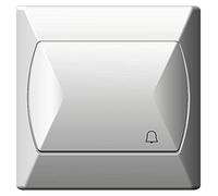 Grand bouton d'alarme réactive de base Pousser Porte Interrupteur Cloche Blanc