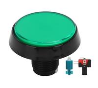 Grand Bouton Plat Rond De 60 Mm Avec LumièRe Led Interrupteur à 3 Pieds Pour Console De Jeu De Machine à Grue Vert