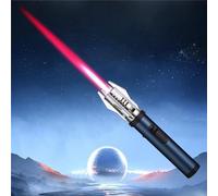 Grand Briquet Coupe-Vent en Métal à Flamme Bleue pour Torche de Soudure, Sabre Laser, Torche de Cuisine - Rechargeable au Butane (Bleu)