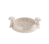 Grand broyeur de poitrine de poulet avec brosse de nettoyage et fourchette à viande, chambre de déchiquetage visible, bande antidérapante robuste, poignée ergonomique, sans BPA (blanc)