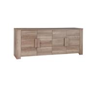 Grand buffet FARRA - 4 portes - Chêne Dab Canyon - 216 x 85 x 47 cm