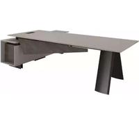 Grand bureau d'angle gris Meubles de bureau Design moderne de luxe