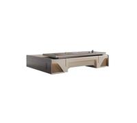 Grand bureau moderne - Meuble élégant pour PDG, patron et manager - Bureau d'ordinateur ergonomique pour la maison et le bureau, avec un grand espace de travail et de rangement