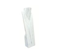 Grand Buste en bois Présentoir à colliers 50cm | Finition "Blanc Cérusé"
