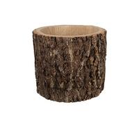 JOLIPA Grand cache pot en écorce de paulownia - Hauteur 30 cm - Diamètre 35 cm