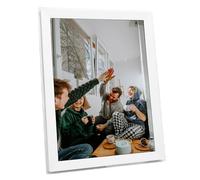 Grand Cadre d'image Numérique WiFi Smart Photo Frame Tactile Tactile 32 Go Space de Rangement Auto Rotate Mur moulé pour la Maison et Le Bureau (Prise UE)
