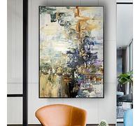 Grand Cadre Flottant Photos Pour La Maison Salon Décor Peinture À L'huile Abstraite Sur Toile Mur Art Peintures Décor Moderne 80x120cm (32x47in) Avec Cadre