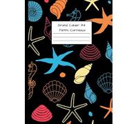 Grand Cahier A4 Petits Carreaux: Quadrillé - Pour le Collège, Lycée, Secondaire - Couverture Souple - Thème Mer Océan