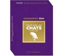 Grand calendrier Almana'box Tout sur les chats en 365 jours 2024 - Collectif - Editions 365 - Boîte ou accessoire - Ephéméride