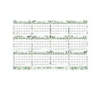 Grand Calendrier Annuel | Calendrier Mural Annuel | Planificateur Mural Double Face | Organisateur D'activités Laminé Avec Note | Planificateur Annuel Mural Pour Enseignant, G