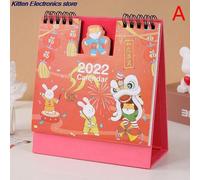 Grand Calendrier De Bureau Pour Filles, Joli Bloc-Notes Créatif En Forme De Coeur, Calendrier Kawaii, 2022