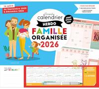 Collectif – Grand calendrier hebdo Famille organisée 2026 – Calendrier broché – Larousse