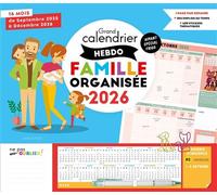 Grand calendrier hebdo Famille organisée 2026 - Collectif - Larousse - broché - Calendrier