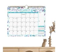 Grand calendrier mural 2025, planificateur annuel en papier épais avec vacances, listes de choses à faire et zone de notes, idéal pour la maison et le bureau, gardez une trace de vos rendez-vous et