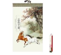 Grand calendrier mural chinois 2026 Décoration d'intérieur Calendrier mémo mural Décorations artistiques Parfait pour la planification annuelle du Nouvel An(7)