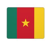 Grand Cameroun Tapis De Souris avec Motif Drapeau Military| Tapis De Souris Couvrant Tout Le Bureau| Double Usage pour Jeux/Bureau| Adhérence Forte| Bord Précis| Durable