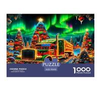 Grand Camion 1000 Pièces Puzzles pour Adultes,Aurora boréale de Noël Un Jeu De Dexérité Très Difficile Puzzle Jeu Éducatif Aux Défis 70x50cm/1000pcs