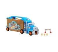 Theo Klein 2474 Hot Wheels Camion-mallette de transport I Mallette d'une grande stabilité pour 24 petites voitures et 2 camions I Jouet pour enfants à partir de 3 ans