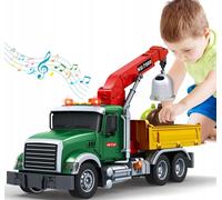Grand Camion Poubelle Sonore et Lumineux – Jouet Éducatif avec Poubelles et Bras Mobile pour Apprendre le Tri des Déchets