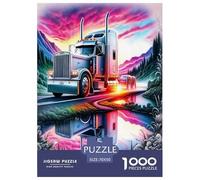 Grand Camion Puzzle 1000 Pièces Cadeau Unique Jeu ÉduChatif Challenge Toy À De Qualité Supérieure Peinture Art pour Adultes Et Enfants À Partir De 14 Ans 70x50cm/1000pcs