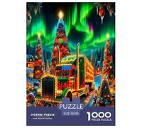 Grand Camion Puzzle 1000 Pièces Cadeau Unique Jeu ÉduChatif Challenge Toy À De Qualité Supérieure Peinture Art pour Adultes Et Enfants À Partir De 12 Ans 70x50cm/1000pcs