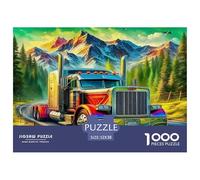 Grand Camion Puzzle 1000 Pièces Educa Jouet en Bois Jeu D'Intelligence Décoration Intérieure Jeu ÉduChatif Challenge Toy Adultes & Enfants des 14 Ans 52x38cm/1000pcs