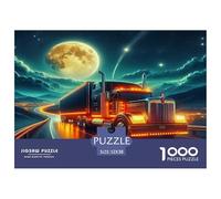 Grand Camion Puzzles 1000 Pieces Cadeau Unique Jeu ÉduChatif Challenge Toy À De Qualité Supérieure Peinture Art pour Adultes Et Enfants À Partir De 14 Ans 52x38cm/1000pcs