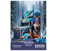 Grand Camion Puzzles 1000 Pieces Cadeau Unique Jeu ÉduChatif Challenge Toy À De Qualité Supérieure Peinture Art pour Adultes Et Enfants 70x50cm/1000pcs