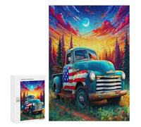 Grand Camion Puzzles 300 Pièces Vision 3D Moderne Car Transport Vehicle Jeu Éducatif Créatif pour Famille Décoration Intérieure Assemblage Amusant Cadeau Unique 300 PCS