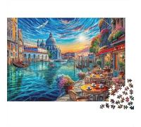Grand Canal - Venise Puzzle 1000 Piece pour Adultes Et Adolescents Âgés De 14 Ans Et Plus, Jeu De Défi Intellectuel Puzzles 38x26cm/1000pcs