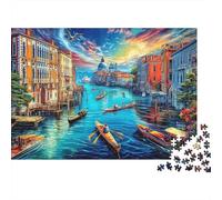 Grand Canal - Venise Puzzle 1000 Piece pour Adultes, Puzzle Difficile Jeu D'adresse pour Toute La Famille 52x38cm/1000pcs