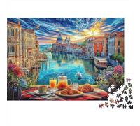 Grand Canal - Venise Puzzle 1000 Pièces Difficile-Jeu De Réflexion pour Adultes Et Enfants (14+),Jeu De Défi Intellectuel 52x38cm/1000pcs