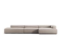 Grand Canapé 5 Places Ouvert Côté Gauche Sandshell/ Beige