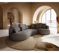 Grand-canapé Edina 330 x 170 cm Bouclé Soft Boue