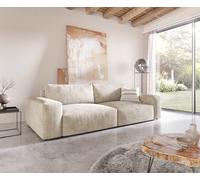 Grand-canapé Lanzo XL 270x130 cm Velours côtelé Beige