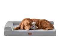 Grand canapé-lit pour chien - Canapé en mousse de soutien pour chat | Housse lavable pour chiots et chiots avec traversin amovible pour grands chiens, animaux de compagnie et chiots rend ce lit pour