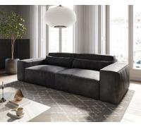 Grand Canapé Sirpio 230x95 cm Cuir synthétique Vintage Anthracite