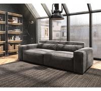 Grand Canapé Sirpio 230x95 cm Microfibre Marron Kaki