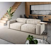 Grand Canapé Sirpio 230x95 cm Velours côtelé Beige