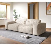 Grand Canapé Sirpio XL 270x130 cm Velours côtelé Beige