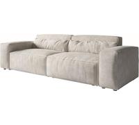 Grand Canapé Sirpio XL Velours Côtelé Beige 270x130 cm