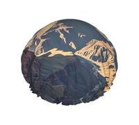 Grand Canyon Arizona Bonnet de douche pour homme et femme, réglable, réutilisable, double couche, imperméable, doublure en EVA, bande élastique, pour toutes les longueurs de cheveux