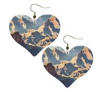 Grand Canyon Arizona Boucles d'oreilles en similicuir en forme de larme, boucles d'oreilles pendantes légères pour femmes, mariages, fêtes, cérémonies, banquets, cadeaux